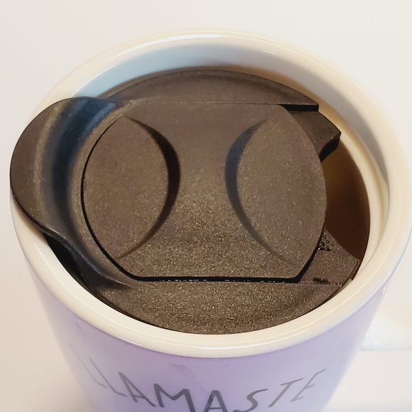 Llamaste Purple Ceramic Travel Mug - Picture 6 of 8